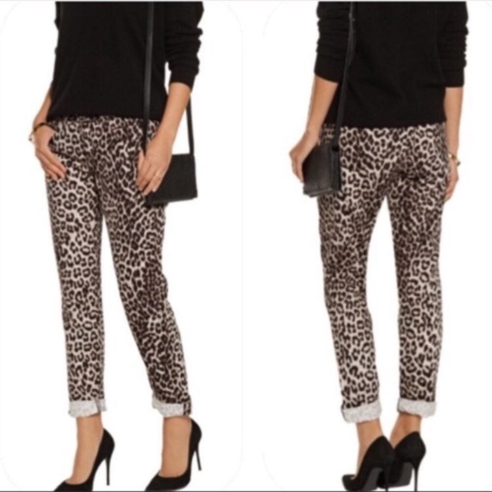 Rag & Bone Snow Leopard Boyfriend Jeans